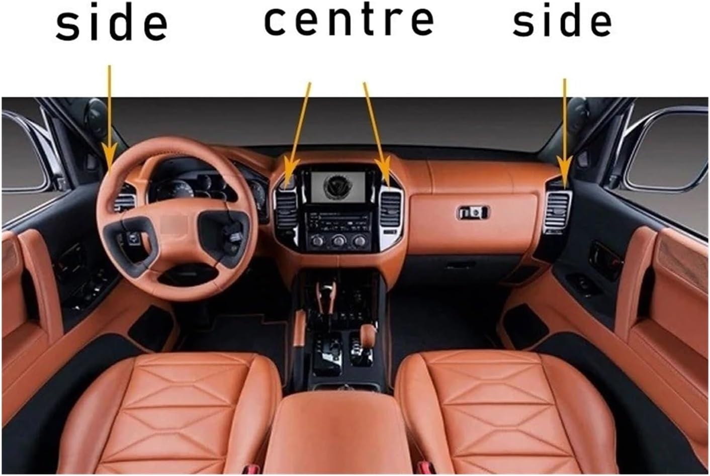 カーエアコンの吹き出し口 3個入り ダッシュボードエアコン